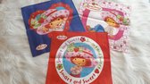 Kinderzakdoek katoen Strawberry Shortcake set van 6 stuks.