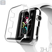 Harde en transparante (PC) case/bumper/screenprotector - Apple Watch series 1/2/3 - 42mm - Transparant