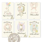 MSTB005 PINK - 12 Milestone baby cards - Mijlpaalkaarten - Milestone kaarten - Mijlpaal - Babykaart - Mijlpaal baby - Babykaarten