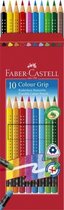 Faber-Castell - kleurpotlood - Grip 2001 - uitgumbaar - 10st. - etui - FC-116613