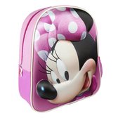 Disney Minnie Mouse 3D Rugzak 25x31x10 cm Roze/Paars