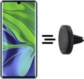 Shop4 - Xiaomi Mi Note 10 Autohouder Magnetische Ventilatierooster Houder Zwart