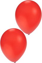 Helium ballonnen rood 10 inch per 50 stuks