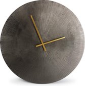 Salt&Pepper - Wandklok ZONE - 58 cm - Zwart metaal met gouden wijzers