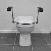 Toiletbeugel RVS Opklapbaar - Toiletsteun Met Opklapbare Armsteunen