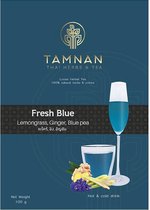 Tamnan Thai Herbs & Tea Fresh Blue - 100 gram - Cadeauverpakking - losse gezonde thee - frisse citroengras/gember/kittelbloem smaak - 100% natuurlijke kruiden