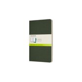 Moleskine Cahier Journals - Large - Blanco - Groen - set van 3
