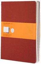 Moleskine Cahier Journals - Extra Large - Gelinieerd - Rood - set van 3