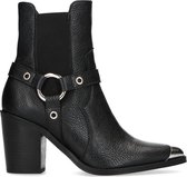 Sacha - Dames - Zwarte chelsea boots met hak - Maat 39