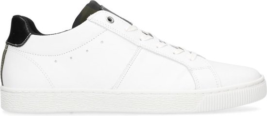 Sacha - Heren - Witte sneakers met zwarte details - Maat 42 | bol.com