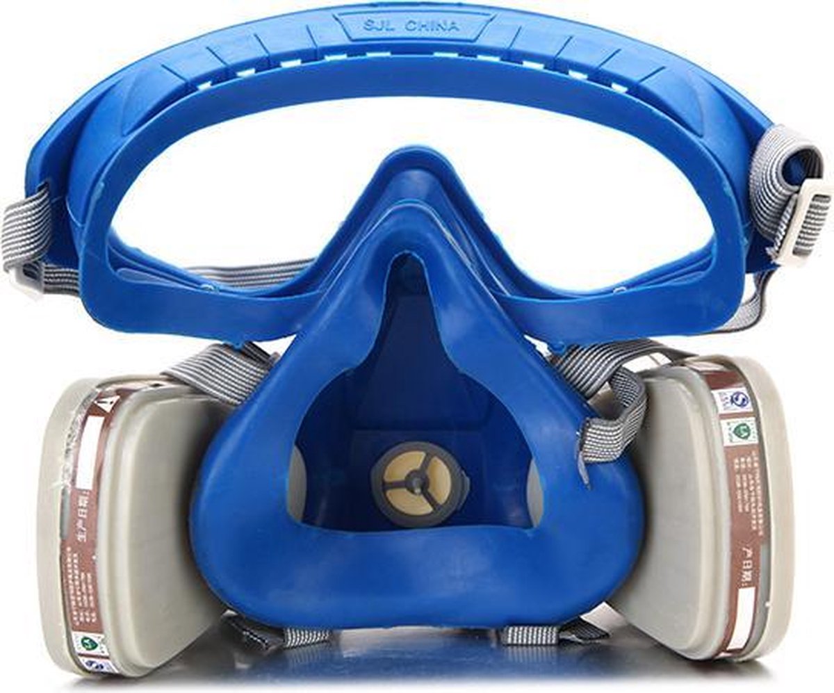 DolDave-Masque à gaz anti-poussière avec lunettes, demi-visage de