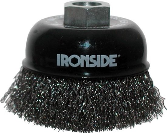 Foto: Ironside komborstel staaldraad gegolfd m14 diameter 75mm