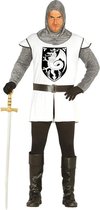 Middeleeuwse ridder verkleed kostuum wit voor heren - Verkleedkleding - Carnaval 52/54