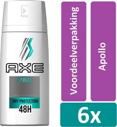 Axe Anti-Perspirant 150 ml Apollo 6 stuks Voordeelverpakking