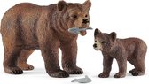 Schleich Wild Life Grizzly-Mutter m. J. | 42473