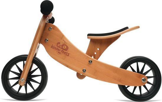 Product: Kinderfeets houten loopfiets driewieler Tiny Tot - Bamboe, van het merk Kinderfeets