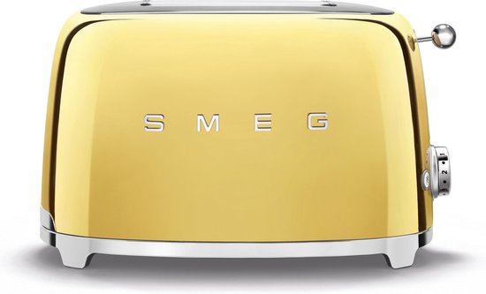 SMEG TSF01GOEU - Broodrooster - Goud - 2x2 - 950W - 6 niveaus