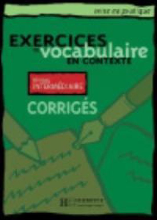 Exercices de vocabulaire en contexte - cover