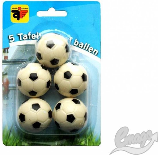 Thumbnail van een extra afbeelding van het spel Spellen | Voetbalspellen - Voetbaltafelballen 5st.Blister