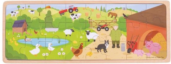 Afbeelding van het spel Bigjigs On The Farm Puzzle