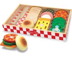 foto van Melissa & Doug Houten Set voor het maken van sandwiches - Fantasiespel Speelgoed - Geweldig Cadeau voor meisjes en jongens - Van 3 jaar