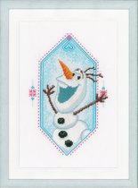 Disney borduurpakket  I'm Olaf Frozen met telpatroon van Vervaco