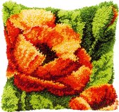 Knoopkussen kit Oranje bloem - Vervaco - PN-0014175