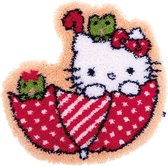 Knoopvormtapijt kit Hello Kitty in de paraplu - Vervaco - PN-0155205