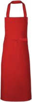 LINK Kitchenwear Multifunctionele Keuken- en Barbecueschort, in de kleur Rood 110 x 73cm