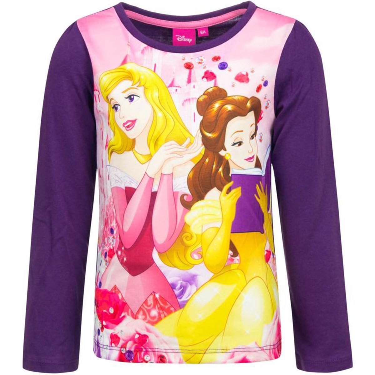 Disney Princess t-shirt - longsleeve - paars - maat 98