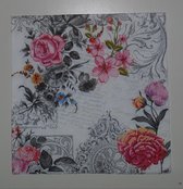 PAW Royal Rose papieren servetten