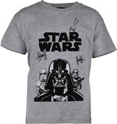 Star Wars Darth Vader - Jongens T-Shirt Grijs -7-8 Jaar