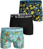 Bjorn Borg Boxershort 3-Pack Blossom & Spring  / Black Beauty - Heren - Maat S