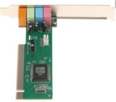 WiseGoods Premium PCI Geluidskaart 5.1 Kanalen Moederbord - Driver Plug-In Kaart - Motherboard CPU - Surround Sound