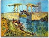 Handgeschilderd schilderij Olieverf op Canvas - Vincent van Gogh - Pont Langlois in Arles