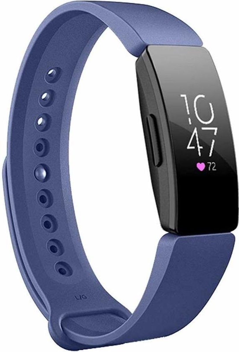 Fitbit Inspire silicone band (blauw) - Afmetingen: Maat S