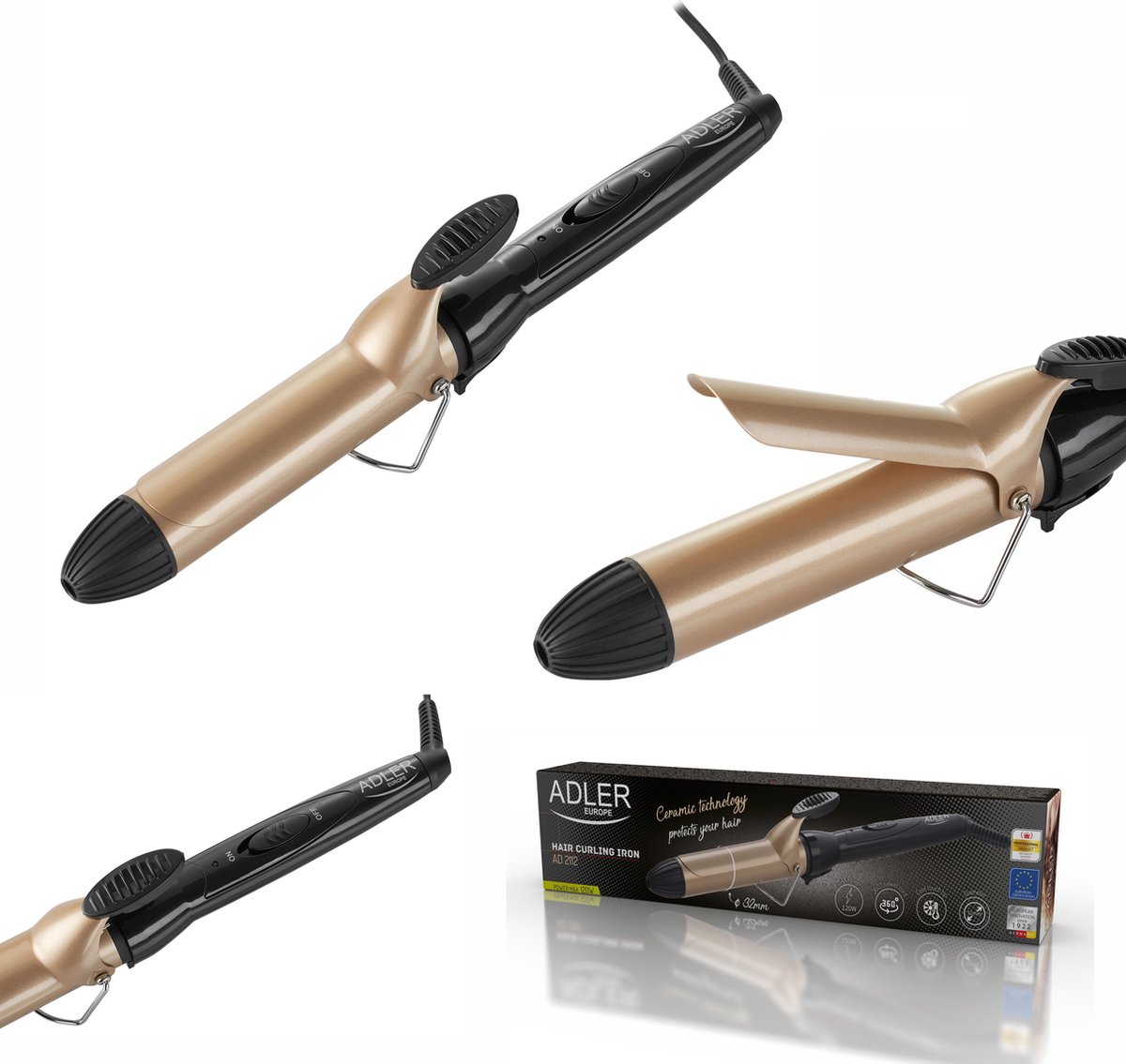Adler AD2112 - Haarkrultang - afbeelding 3
