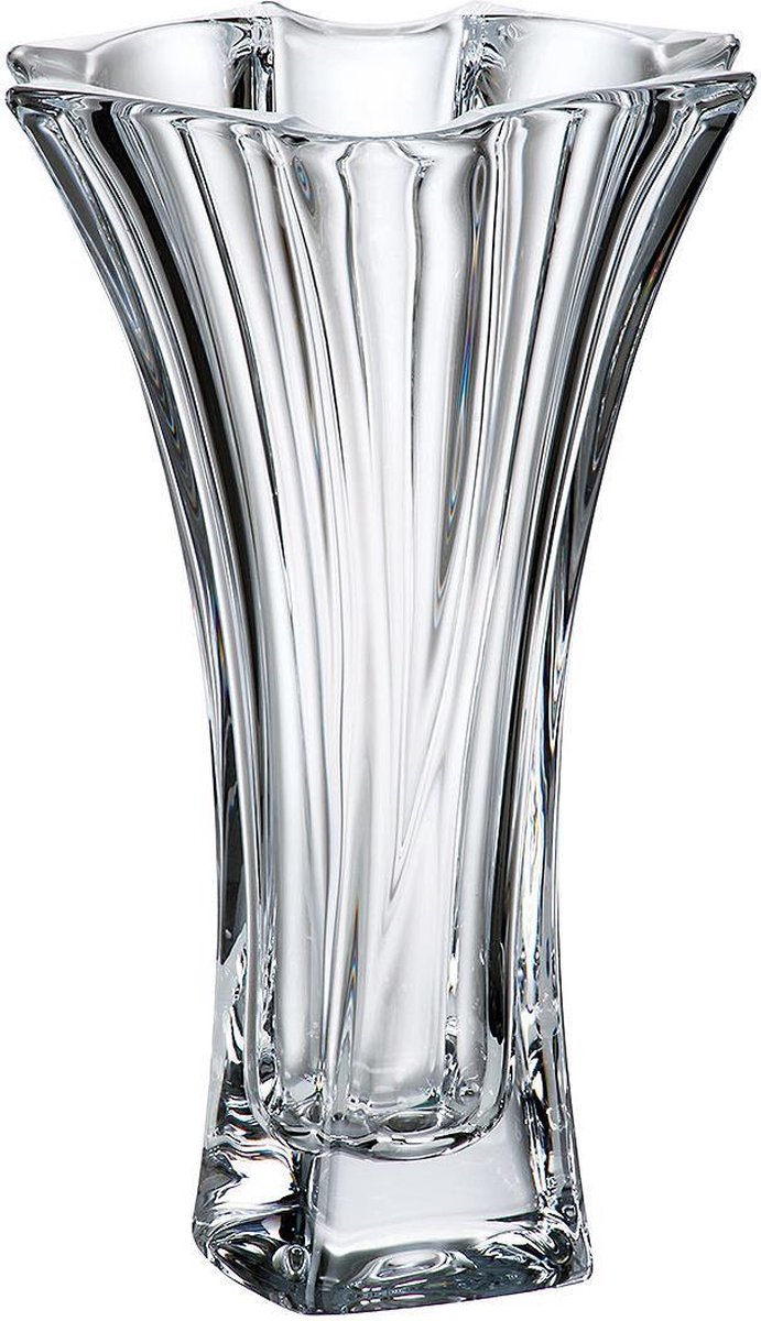 Crystalite Bohemia Schitterende Crystalite vaas - BOHEMIA CRYSTAL - kristallen bloemenvaas Neptune 26.5 cm Transparant