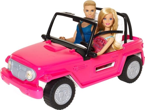 Barbie Beach Cruiser Auto met Ken & Barbie - Barbiepop