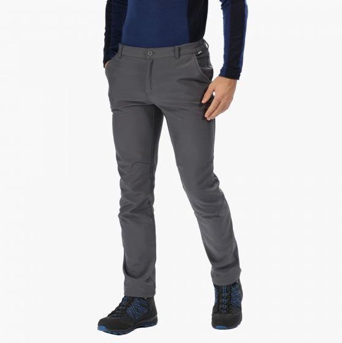 Regatta Herren Hose Fenton – Wasserabweisend, Winddicht, Softshell, Mit Elastischem Bund & Vielen Taschen