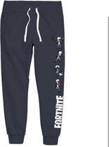 Fortnite jogging - broek - marineblauw - Maat 164 cm / Licentie FORTNITE