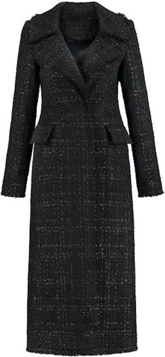 Nikkie Plessen tweed Liza Maxi Coat mantel jas - maat 32 | bol.com