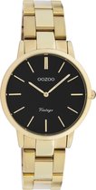 OOZOO Vintage series - Gouden horloge met gouden roestvrijstalen armband - C20047 - Ø34
