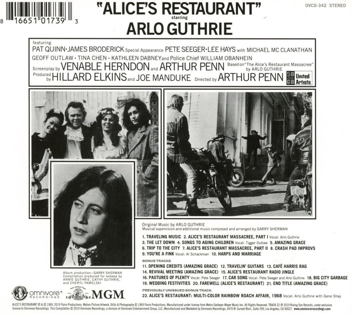 Alices Restaurant (50Th Anniversary Edition), Arlo Guthrie | CD (album ...