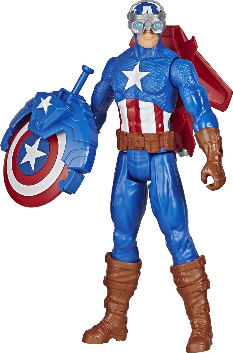 Marvel Avengers Titan Hero Blast Gear Captain America - Speelfiguur 30cm