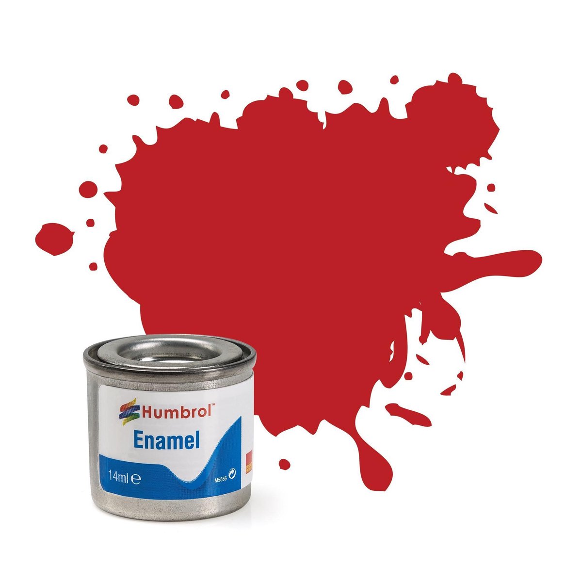 Humbrol Emailleverf Mat - 14 ml - No. 60 Scarlet