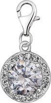 Quiges - Pendentif Charm Charm Zirconia Crystal Transparent - Femme - argenté - QHC060