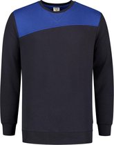 Tricorp Sweater Bicolor Naden 302013 Navy / Koningsblauw - Maat 3XL