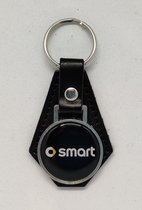 Sleutelhanger - Smart - Klein Logo - Leer - Leather - Metaal - Auto