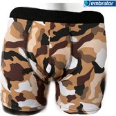 Embrator mannen Boxershort overall print camouflage bruin maat L